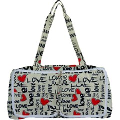 Love Abstract Background Textures Creative Grunge Multi Function Bag