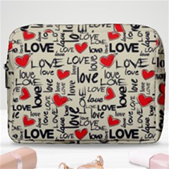 Love Abstract Background Textures Creative Grunge Make Up Pouch (large)