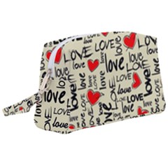 Love Abstract Background Textures Creative Grunge Wristlet Pouch Bag (large)