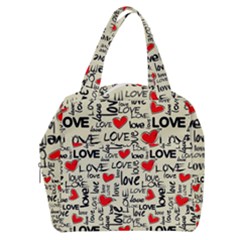 Love Abstract Background Textures Creative Grunge Boxy Hand Bag