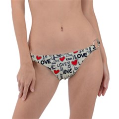 Love Abstract Background Textures Creative Grunge Ring Detail Bikini Bottoms