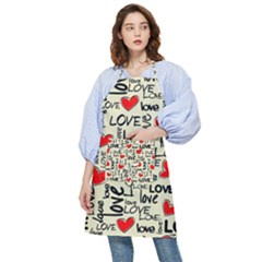 Love Abstract Background Textures Creative Grunge Pocket Apron by Jancukart