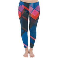 Minimalist Abstract Shaping  Abstract Digital Art Classic Winter Leggings