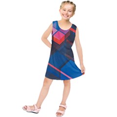 Minimalist Abstract Shaping  Abstract Digital Art Kids  Tunic Dress