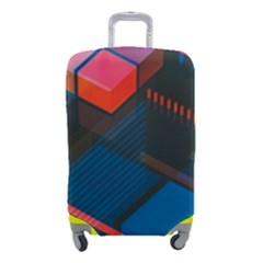 Minimalist Abstract Shaping  Abstract Digital Art Luggage Cover (small) by Jancukart