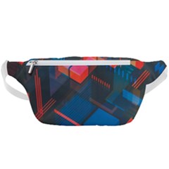 Minimalist Abstract Shaping  Abstract Digital Art Waist Bag  by Jancukart