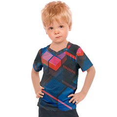 Minimalist Abstract Shaping  Abstract Digital Art Kids  Sports Tee