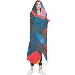 Minimalist Abstract Shaping  Abstract Digital Art Wearable Blanket by Jancukart