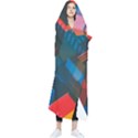 Minimalist Abstract Shaping  Abstract Digital Art Wearable Blanket View1