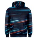 Orange Blue Dot Dots Lines Abstract Abstract Digital Art Men s Core Hoodie View1