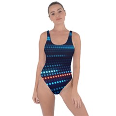 Orange Blue Dot Dots Lines Abstract Abstract Digital Art Bring Sexy Back Swimsuit