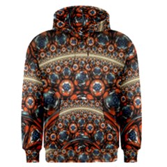 Fractal Floral Ornaments Rings 3d Sphere Floral Pattern Neon Art Men s Core Hoodie