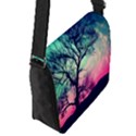 Tree Abstract Field Galaxy Night Nature Flap Closure Messenger Bag (S) View2