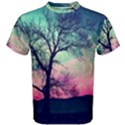 Tree Abstract Field Galaxy Night Nature Men s Cotton Tee View1