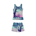 Tree Abstract Field Galaxy Night Nature Kids  Boyleg Swimsuit View2