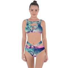 Tree Abstract Field Galaxy Night Nature Bandaged Up Bikini Set 