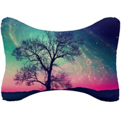 Tree Abstract Field Galaxy Night Nature Seat Head Rest Cushion by Jancukart