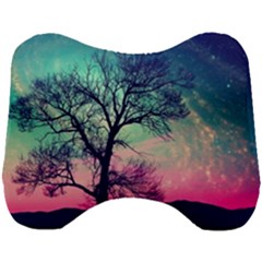 Tree Abstract Field Galaxy Night Nature Head Support Cushion by Jancukart