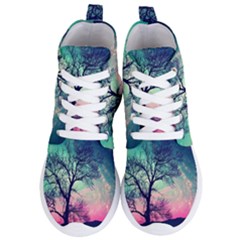 Tree Abstract Field Galaxy Night Nature Women s Lightweight High Top Sneakers