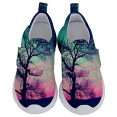 Tree Abstract Field Galaxy Night Nature Kids  Velcro No Lace Shoes by Jancukart