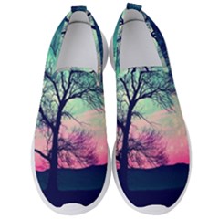 Tree Abstract Field Galaxy Night Nature Men s Slip On Sneakers by Jancukart