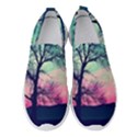 Tree Abstract Field Galaxy Night Nature Women s Slip On Sneakers View1