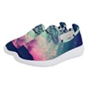 Tree Abstract Field Galaxy Night Nature Women s Slip On Sneakers View2