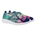 Tree Abstract Field Galaxy Night Nature Women s Slip On Sneakers View3