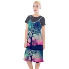 Tree Abstract Field Galaxy Night Nature Camis Fishtail Dress