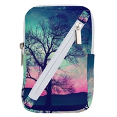 Tree Abstract Field Galaxy Night Nature Belt Pouch Bag (large) by Jancukart