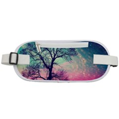 Tree Abstract Field Galaxy Night Nature Rounded Waist Pouch by Jancukart