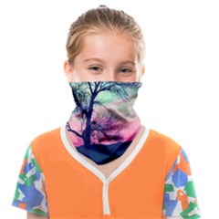 Tree Abstract Field Galaxy Night Nature Face Covering Bandana (kids) by Jancukart