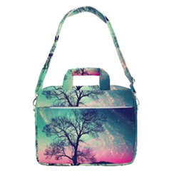 Tree Abstract Field Galaxy Night Nature Macbook Pro 16  Shoulder Laptop Bag by Jancukart