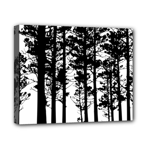 Trees Forest Woods Woodland Trunk Canvas 10  X 8  (stretched)