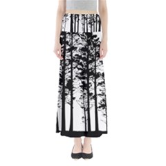 Trees Forest Woods Woodland Trunk Full Length Maxi Skirt