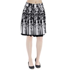 Trees Forest Woods Woodland Trunk Pleated Skirt