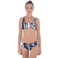 Trees Forest Woods Woodland Trunk Criss Cross Bikini Set