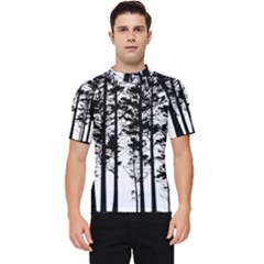 Trees Forest Woods Woodland Trunk Men s Short Sleeve Rash Guard