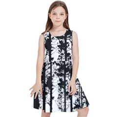 Trees Forest Woods Woodland Trunk Kids  Skater Dress