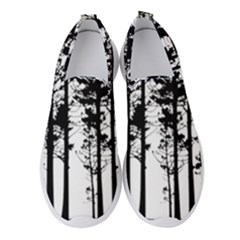 Trees Forest Woods Woodland Trunk Women s Slip On Sneakers