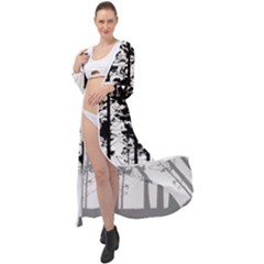 Trees Forest Woods Woodland Trunk Maxi Chiffon Beach Wrap