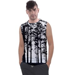 Trees Forest Woods Woodland Trunk Men s Regular Tank Top