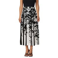 Trees Forest Woods Woodland Trunk Classic Midi Chiffon Skirt