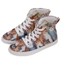 Cats Watercolor Pet Animal Mammal Men s Hi-Top Skate Sneakers View2