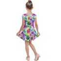 Flower Floral Flora Dais Rose Kids  Cap Sleeve Dress View2