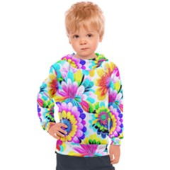 Flower Floral Flora Dais Rose Kids  Hooded Pullover