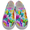 Flower Floral Flora Dais Rose Men s Canvas Slip Ons View1