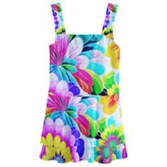 Flower Floral Flora Dais Rose Kids  Layered Skirt Swimsuit