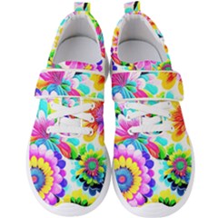 Flower Floral Flora Dais Rose Men s Velcro Strap Shoes