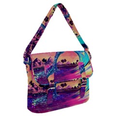 Retro Wave Ocean Buckle Messenger Bag by Semog4